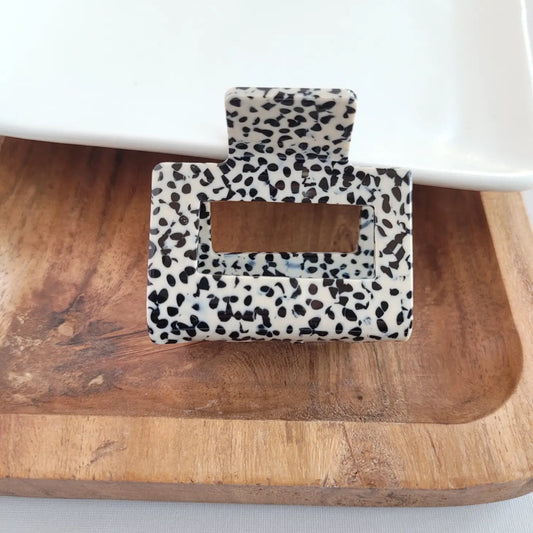 Carly Hair Claw- Black Dot
