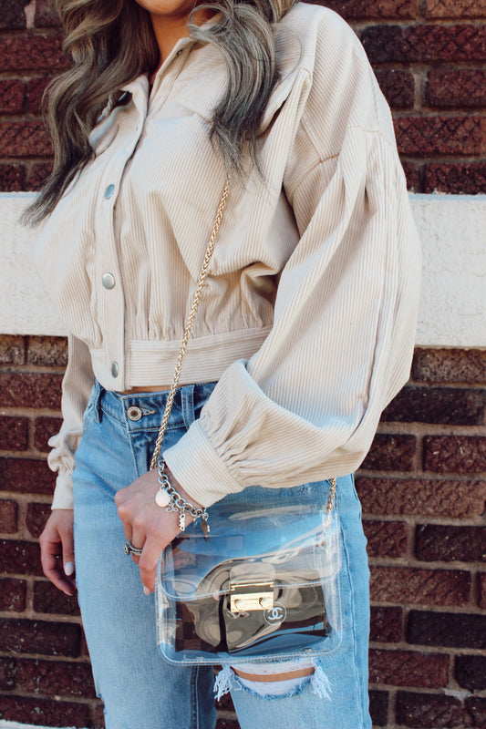 Serena Clear Crossbody Bag
