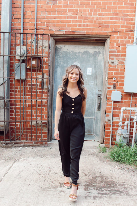 Virginia Tie Back Culottes Jumpsuit