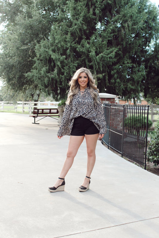 Anna Animal Print Blouse