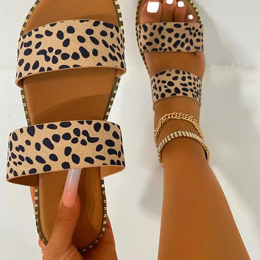 Leopard Sandals