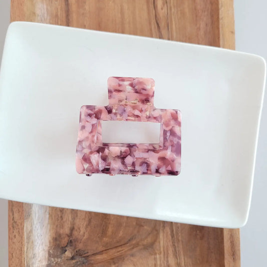 Carly Hair Claw- Mulberry & Mauve